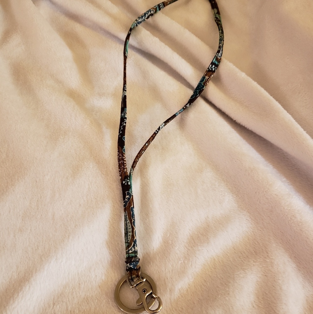 Vera Bradley java blue lanyard